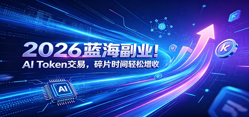 2026蓝海副业!AI Token交易,碎片时间轻松增收-柒染测试库