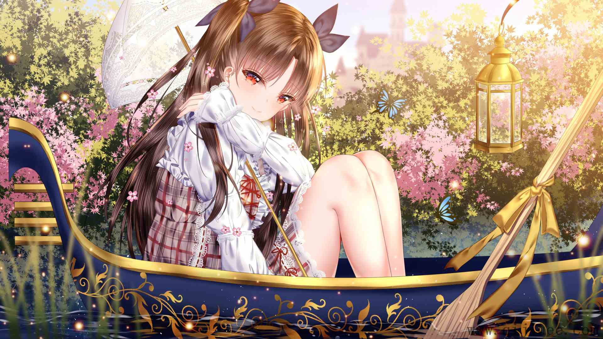 黑发 红眼 少女 动漫 命运  蝴蝶 船  4K壁纸4200 x 2700/2.91 MB-柒染测试库