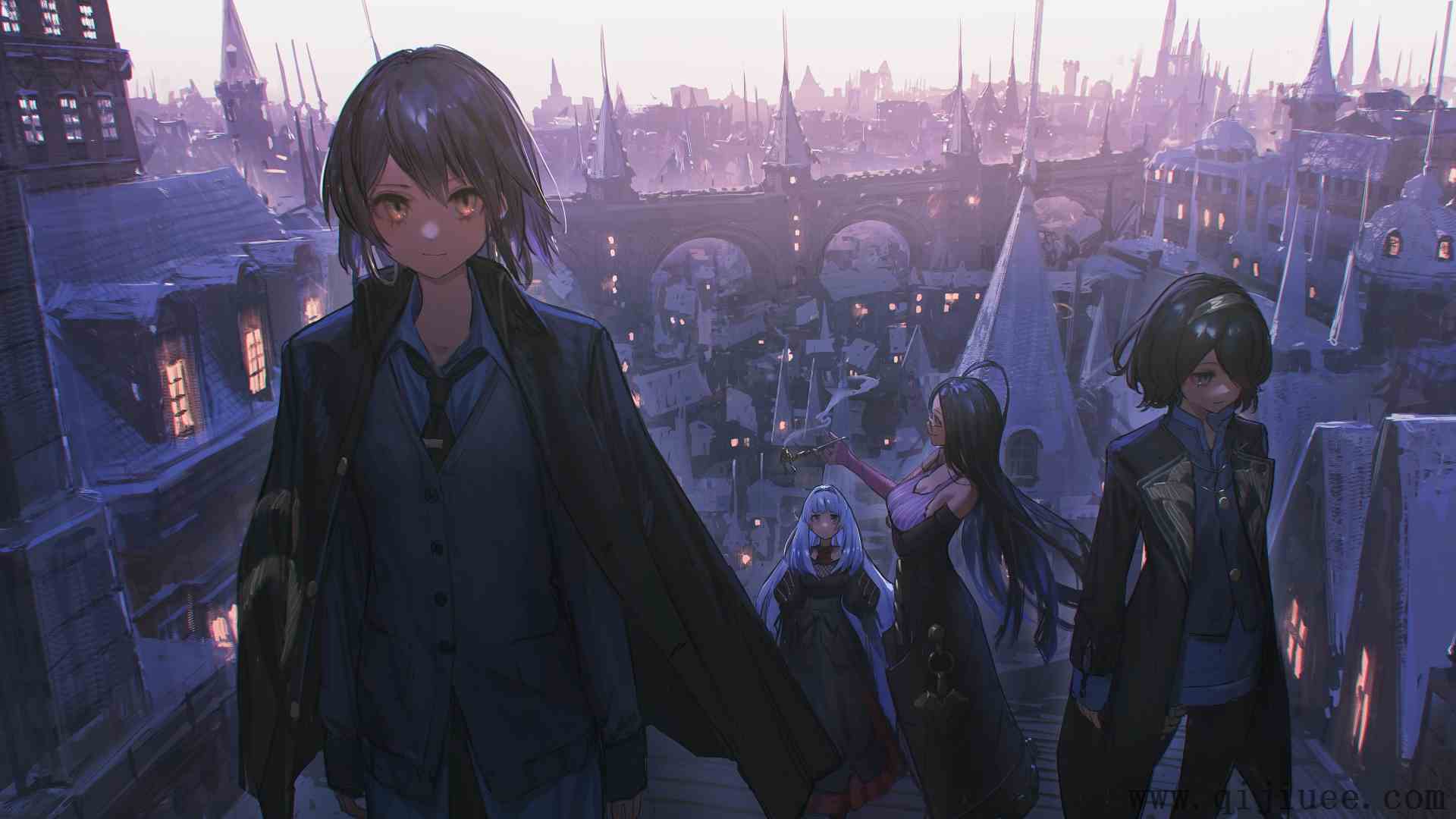 动漫 动漫女孩 AI艺术 城市风光 8K壁纸9400 x 4000/16.4 MB-柒染测试库