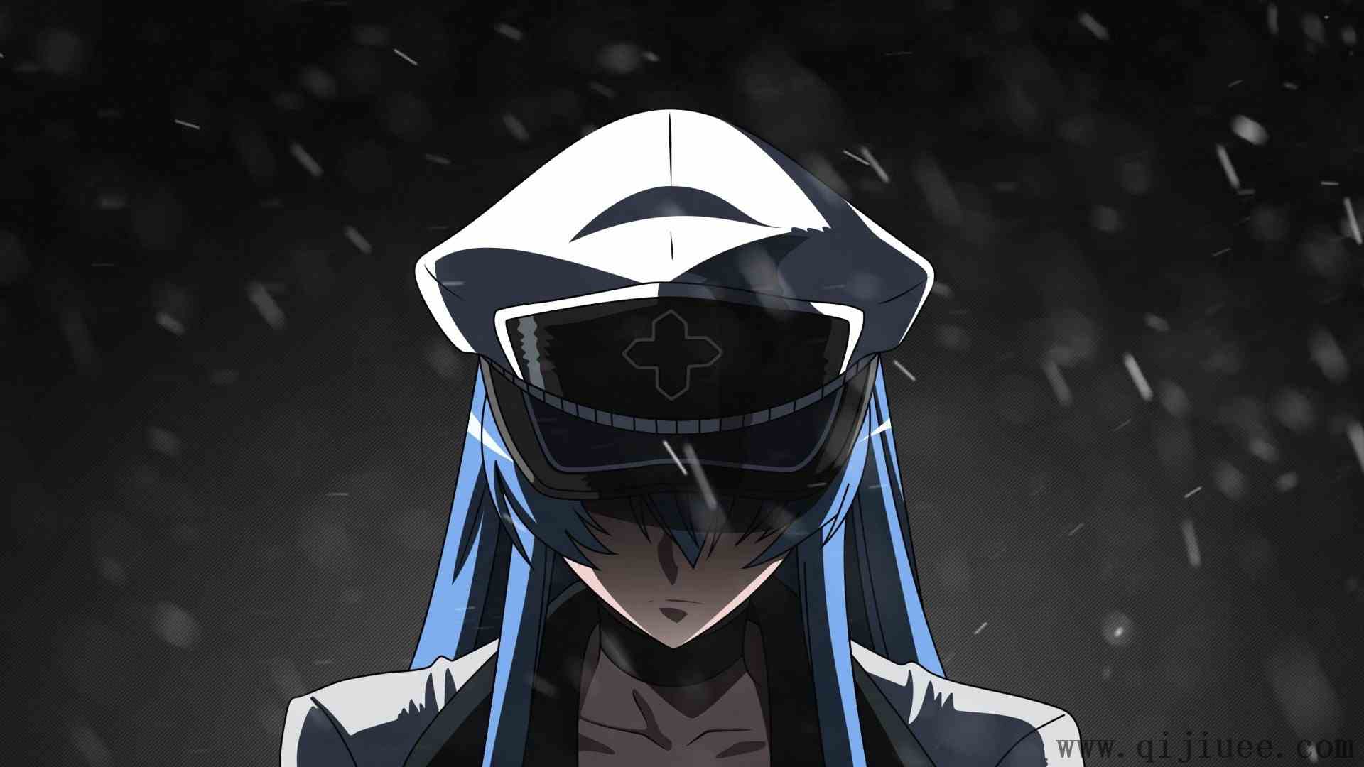 苍白 动漫 动漫女孩 死亡 斩 黑色背景 赤红之瞳  4K壁纸3840 x 2160/0.93 MB-柒染测试库