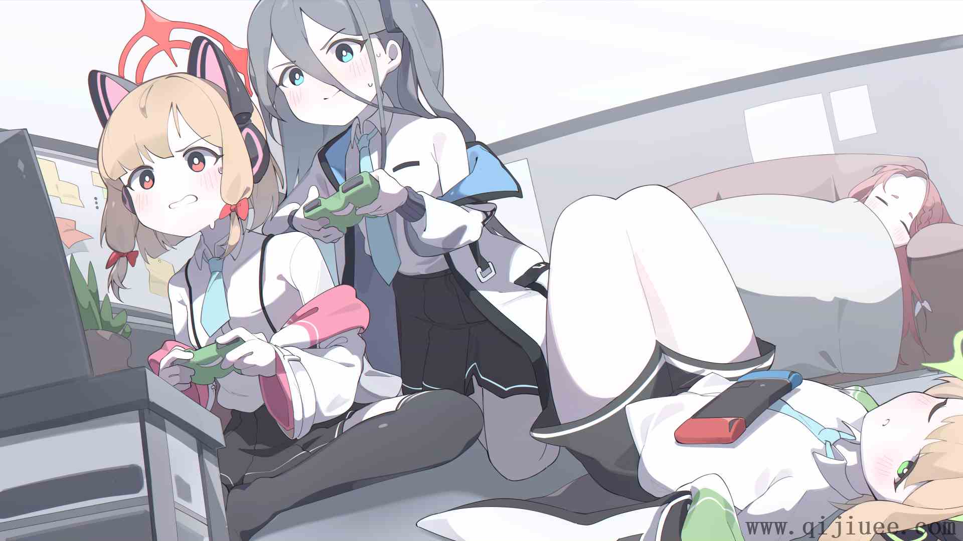 动漫女孩 校服 萝莉 游戏 8K壁纸8500 x 4000/11.75 MB-柒染测试库