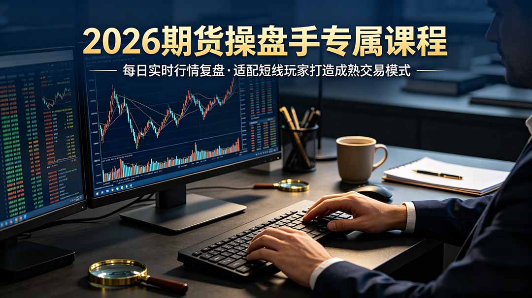 2026期货操盘手专属课程-更新6月，每日实时行情复盘，适配短线玩家打造成熟交易模式-柒染测试库